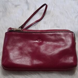 Patricia Nash Magenta Leather Wristlet